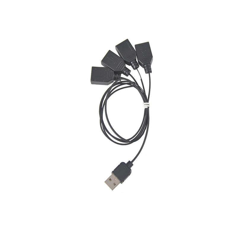 BRIKSMAX Light Accessories Black One to Seven USB Port Usb Hub for Building Block Led Light Kit 10220 42083 10260 10255
