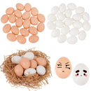 10/20PCS Plastic Fake Egg Easter Hens Hatch Nest Eggs DIY Painting Craft Kids Educational Toy Gift 2024 Spring Home Decoration