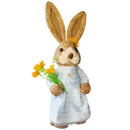 2024 New Rustic Cute Straw Rabbits Bunny Decorations Easter Party Home Garden Wedding Ornament Photo Props Crafts 35cm Decor