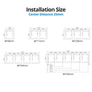 Wallpad Stainless Steel Panel Wall Light Switch LED Dimmer Motion Sensor Black Function Key Only DIY 52*52mm 1 2 3 4 5 Frames