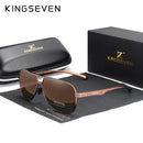 Genuine KINGSEVEN High Quality Men Sunglasses Polarized Eyewear Driving Sun glasses Aluminum Temple Gafas de sol Masculino