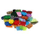 50pcs DIY Building Blocks 3176 Brick Heart Necklace/Key Ring Toys 2x 3 Heart-shaped Multicolor Educational Toy Gift for Children