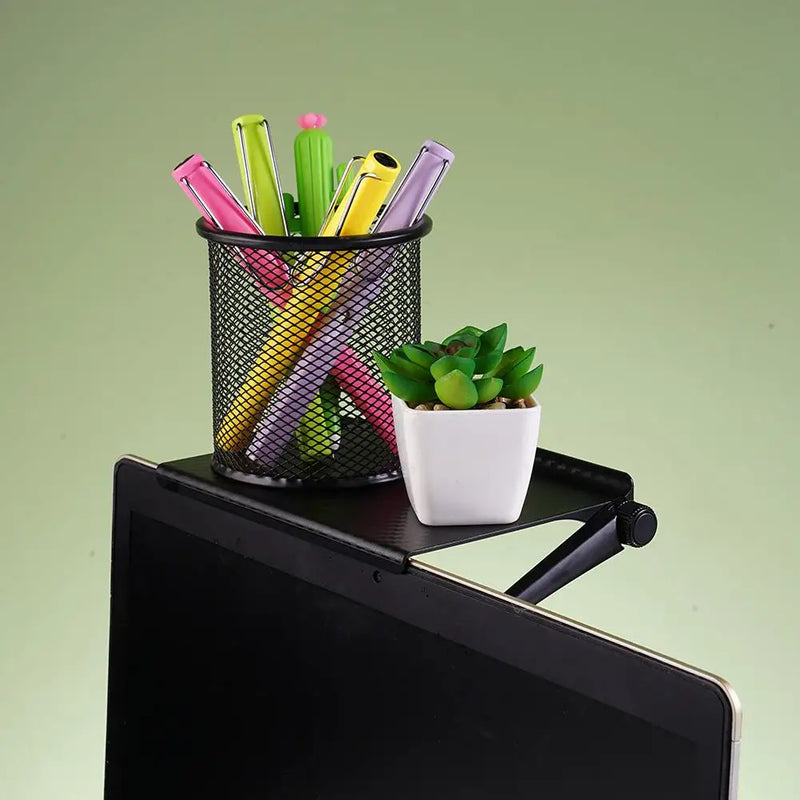 TV Computer Screen Top Shelf Organizer Bracket Stand Adjustable Monitor Top Shelf Set-top Box Holder Home Storage Supplies ﻿