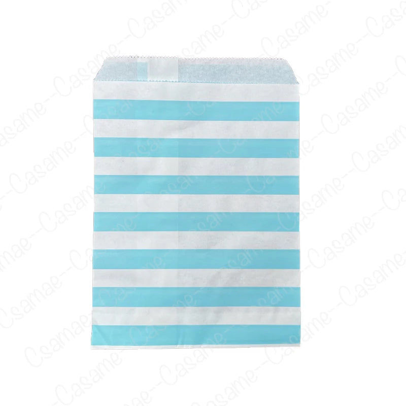 50 pcs 5x7 inch Paper Bag Four Leaf Clover Polka Dot Wavy Kraft Paper Bag Mixed Cookies Candy Gift Wrapping Bag For Christmas