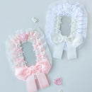 Ribbon Handmade Bowknot Lace Cards Sleeve 3 Inch Anime Ita Bag Ornament Photocard Holder Idol Photo Display Postcard Toploader