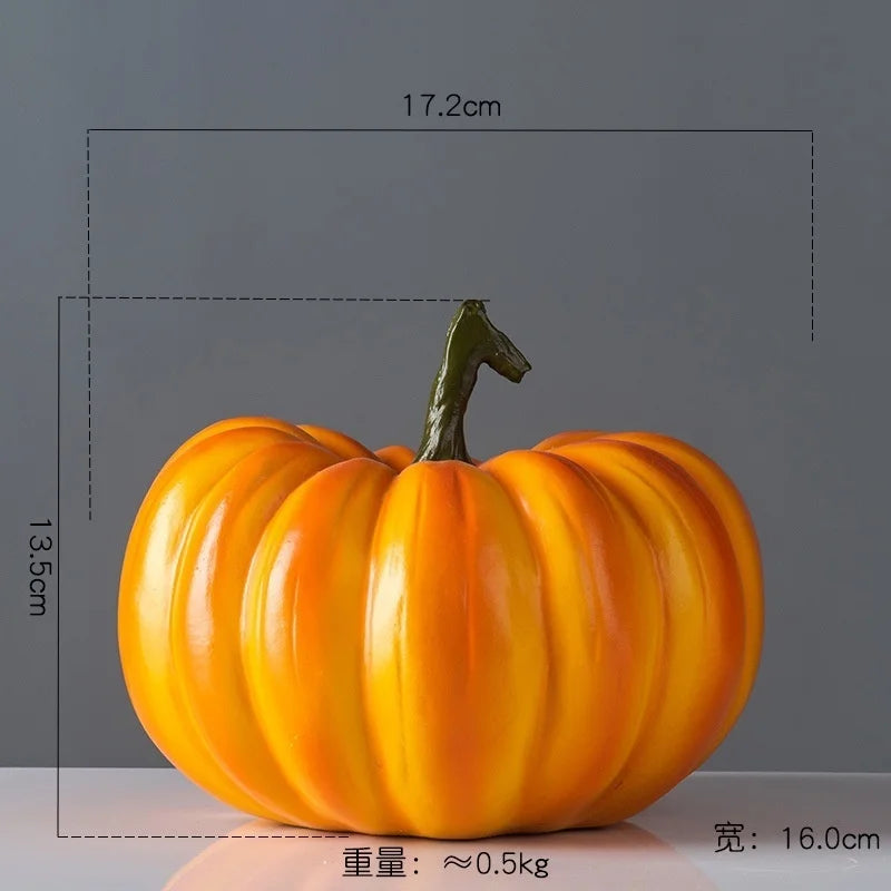 Artificial Pumpkins Simulation Pumpkin Halloween Thanksgiving Decoration Realistic Craft Vegetable Halloween Prop DIY Craft