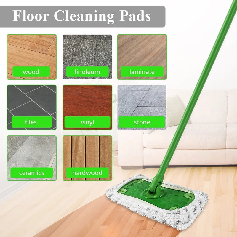 Reusable Microfiber Mop Pads for Swiffer Sweeper, Mop Cloths, Wet Dry Refills, Household Cleaning Tools, 2 Pcs, 4 Pcs