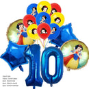 Snow White Birthday Party Set Cup Plate Napkins Tablecloth Cake Topper Balloons Disposable Tableware Baby Shower Supplies