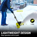 40V Brushless Cordless Snow Shovel, 13-Inch Electric Snow Blower with 4.0Ah Batteries & Charger,for Patio, Deck, Driveway