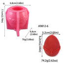 Easter Egg Silicone Candle Mold 3D Flower Relief Spherical Crafts Resin Plaster Cement Casting Molds Valentine's Day Gift Making