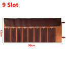 8 9 11 Slot Portable Kitchen Knife Roll Bag Foldable Camping Picnic Carry Case Chef Cooking Knife Storage Pocket Organizer Tools