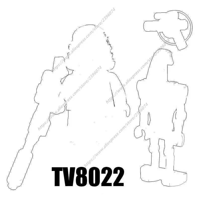 TV6102 Action Figures Movie accessories Building Blocks Bricks toys TV8009 TV8010 TV8011 TV8012 TV8013 TV8014 TV8015 TV8016