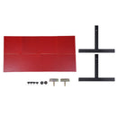 Table Tennis Rebound Board Rebounder with 8 Red Rubbers Pingpong Return Board Self Training Equipment  360° Angle Adjustment