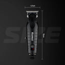 Kemei KM-2293 DLC T-Blade Professional Finishing Machine Zero Gapped Clipper USB LED Display Full Metal Hair Trimmer Machine