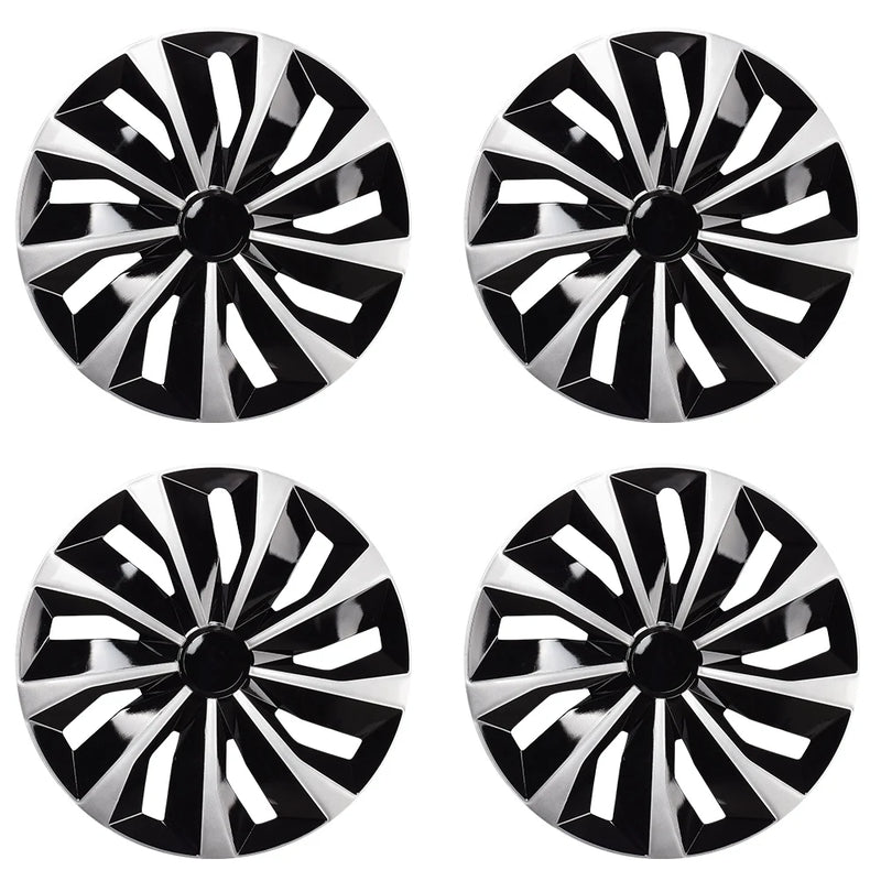 4pcs/set ABS 16 Inch Car Vehicle Wheel Rim Skin Cover Hub Caps R16 Racing Style Rim Center Cover Car Exterior Accessories