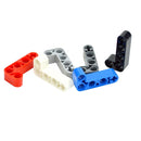 10Pcs Building Blocks Technical Thick Bulk DIY 2x4 L-Shape Arm Liftarm Compatible 32140 Assembles Particles Moc Parts Toy Bricks