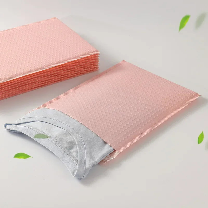 Bubble Mailer Quakeproof Pink Envelopes Padded Mailing Poly Mailer for Gift Packaging Self Seal Shipping Bag Padding Pink