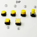 10Sets Momentary Tactile Button 4PIN SMT/DIP 12X12mm H=9.8/9/16.8mm With Cap Tact switch Push Button Switch Micro Key Button