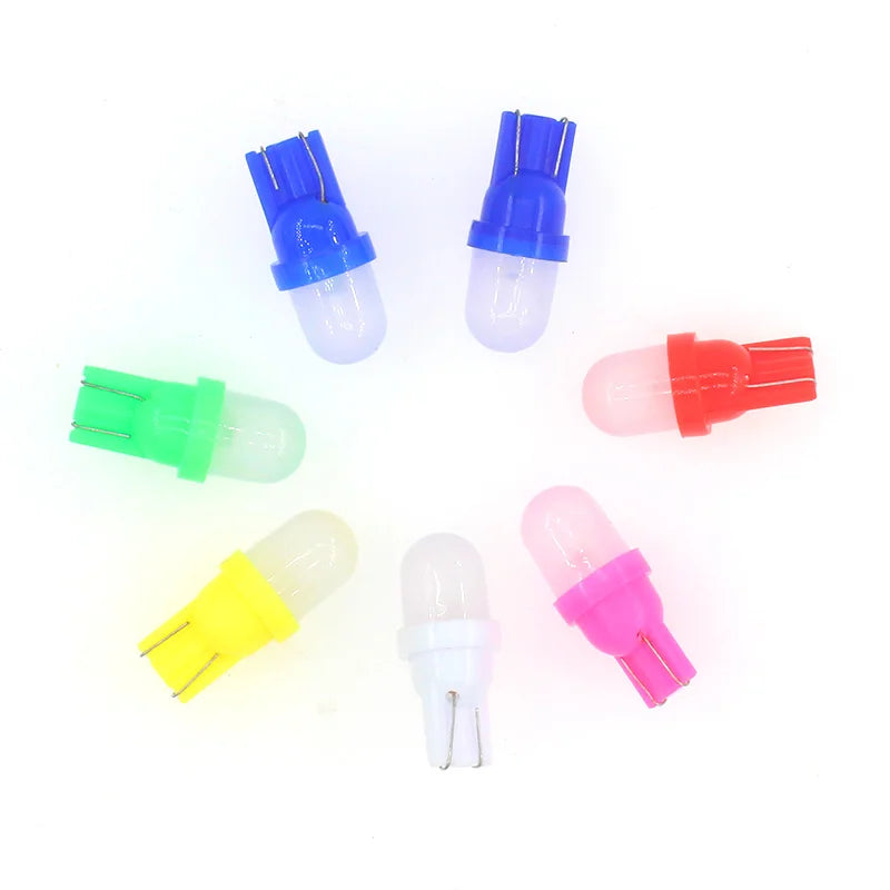 10PCS T10 5W5 Bayonet 1SMD LED Pinball Machine Light Bulb Lamp Non Ghosting Anti Flickering DC6V White Yellow Amber Red Pink