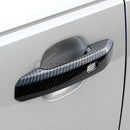 Car Door Handle Cover Trim For Audi SQ5 Q5 A5 F5 2018 2019 2020 2021 2022 A4 B9 2017-2021 Carbon Fiber Style With Smart Keyhole