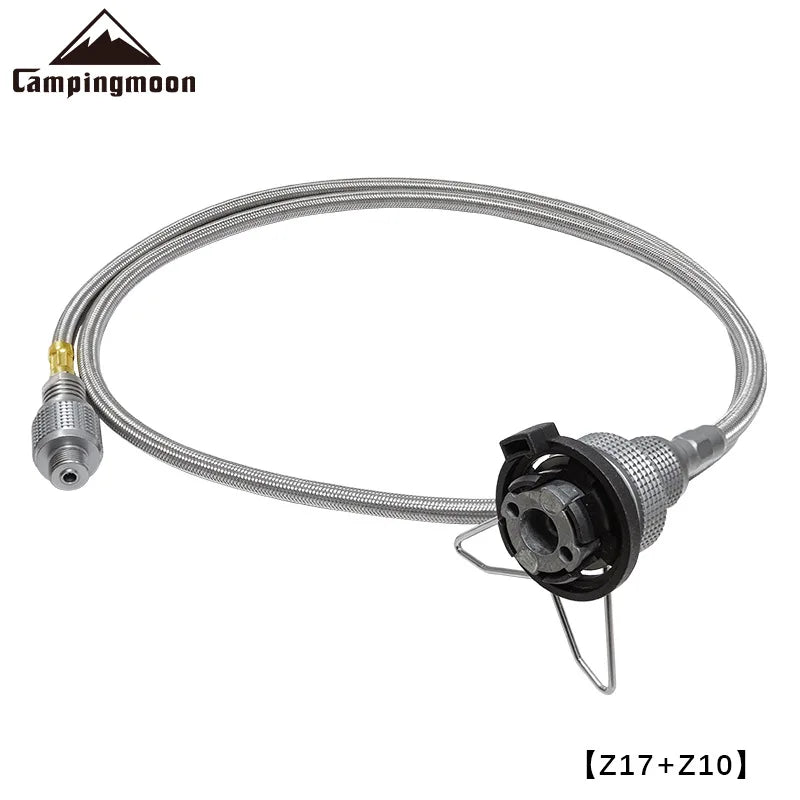 Z17 100CM CAMPINGMOON Outdoor Camping Equipment Card Type Furnace Head Extension Tube Straight Gas Extension Pipe