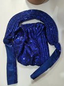 2024 Trendy Women Turban Hat Fashion Muslim Hijab Caps already Made Auto Gele Head Wrap Ladies Bandana Cap African Turban Z118-1