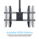 Adjustable Ceiling TV Mount Tilt Swivel Bracket for 26-65 Inch LCD LED Panel Screen Weight Capacity 30kg
