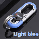 New  Keychain  Key Holder Keyring Men's Fashion Key Chain Gift Metal Key Ring Car Styling Auto Car Accessories（ Orange, Blue）