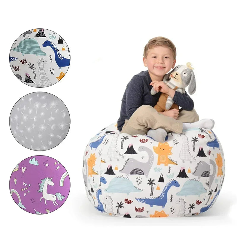 2024 Children Articles Storage Bag Can Be Used As Home Decoration for Sofa After Storing Plush Toys with Large Capacity Filling