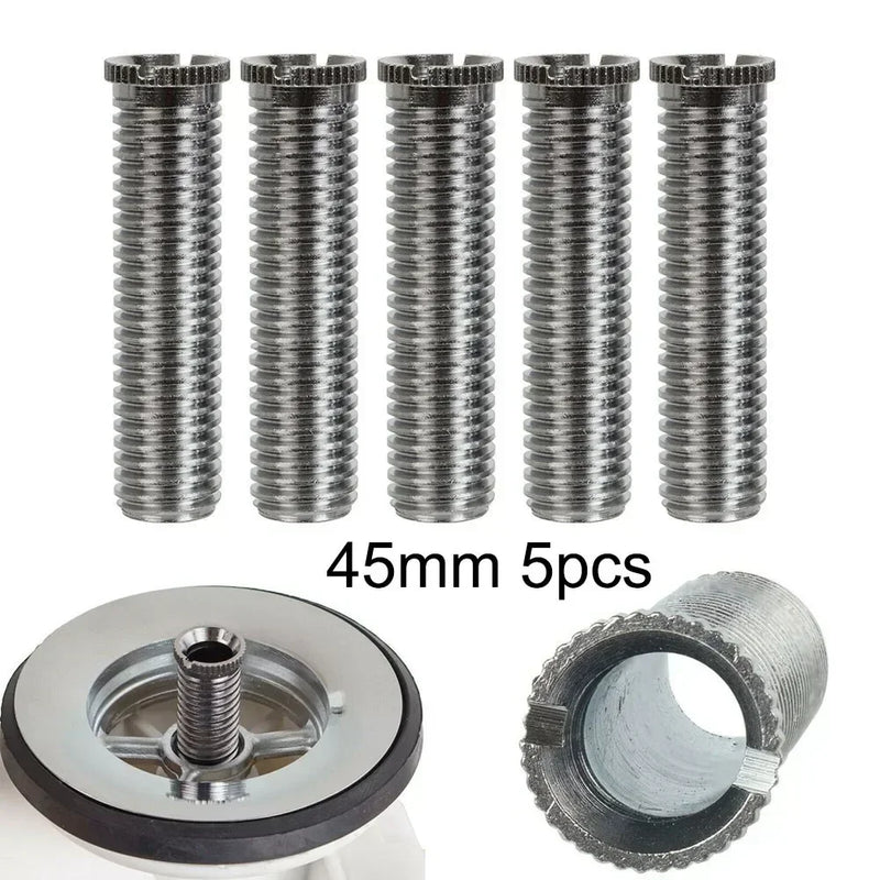 1/2/5pc 35/45mm Kitchen Sink Basket Strainer Screws Stainless Steel Plug Screw Bolt Threaded Screw Connector Kitchen Fixture