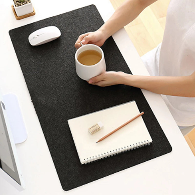 Office Computer Desk Mat Non-Slip Table Mouse Pad Large Wool Felt Laptop Cushion Keyboard Mat 33*70cm XXXL Mouse Mats