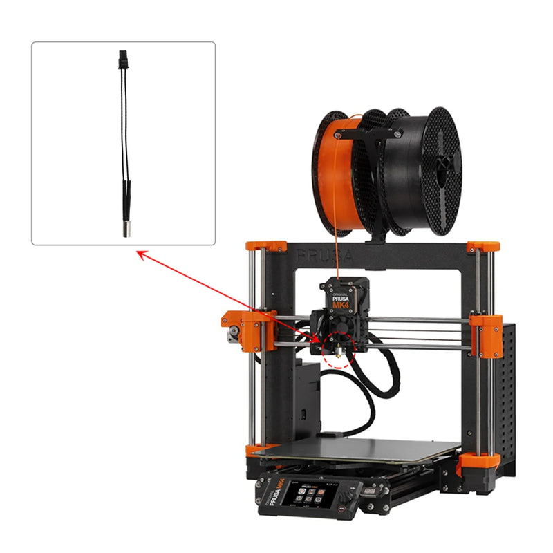 For Prusa MK4 Printer Kit Cartridge Heater 24V 40W Heating Tube Heating Rod for Prusa MK4 Extruder Kit  3D Printer Mk4 Hotend