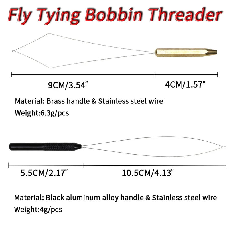 Vampfly 1PCS Fishing Fly Tying Whip Finisher Bobbin Holder Bobbin Threader Bodkin Needle Nymph Midge Streamer Fly Tying Tools