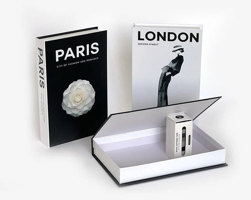 New York London Paris Fashion Simulation Storage Box Luxury Fake Books for Decor Openable Coffee Table Villa Hotle Home Decor