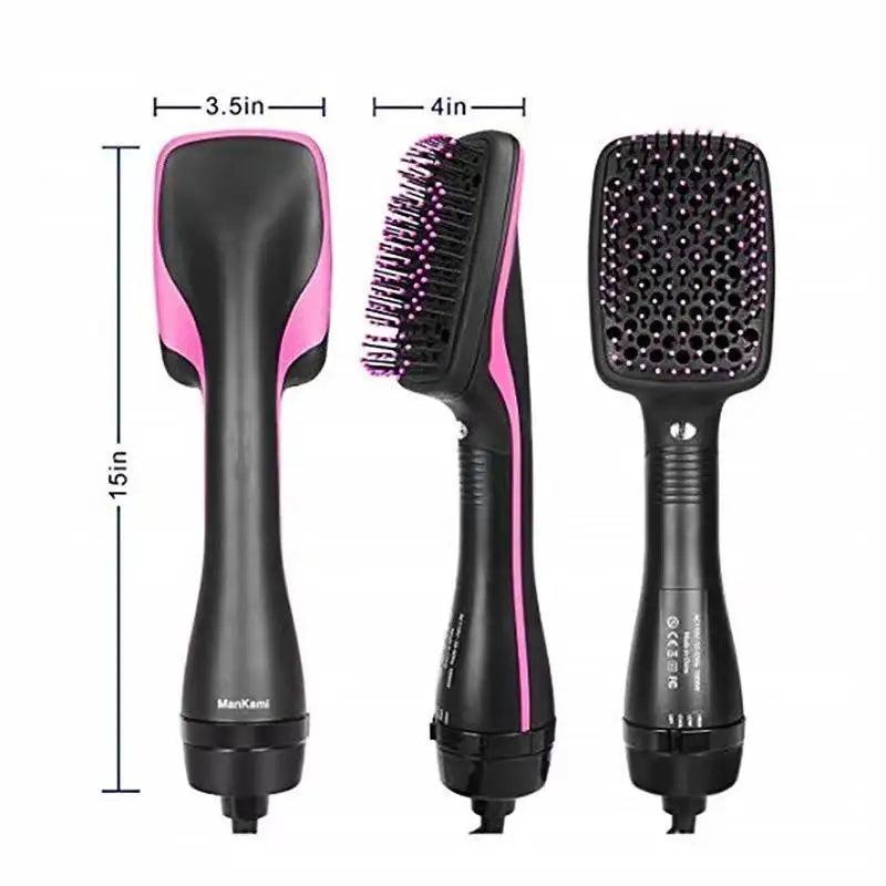 Professional Salon&Household One-Step Hair Dryer And Hot Air Brush Electric Fast Heating  Blow Dryer Brush Straightening Comb