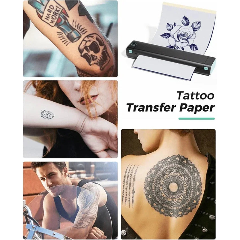 100PCS Phomemo M08F Tattoo Transfer Paper A4 Size Thermal Copier Stencil Paper High Quality Stencil for M08F Tattoo Printer