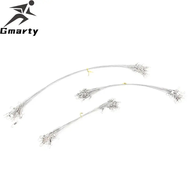 20Pcs/lot Steel Wire Leader With Fishing Accessory Silver Color Leadcore Leash 15CM 20CM 30CM Fishing Line