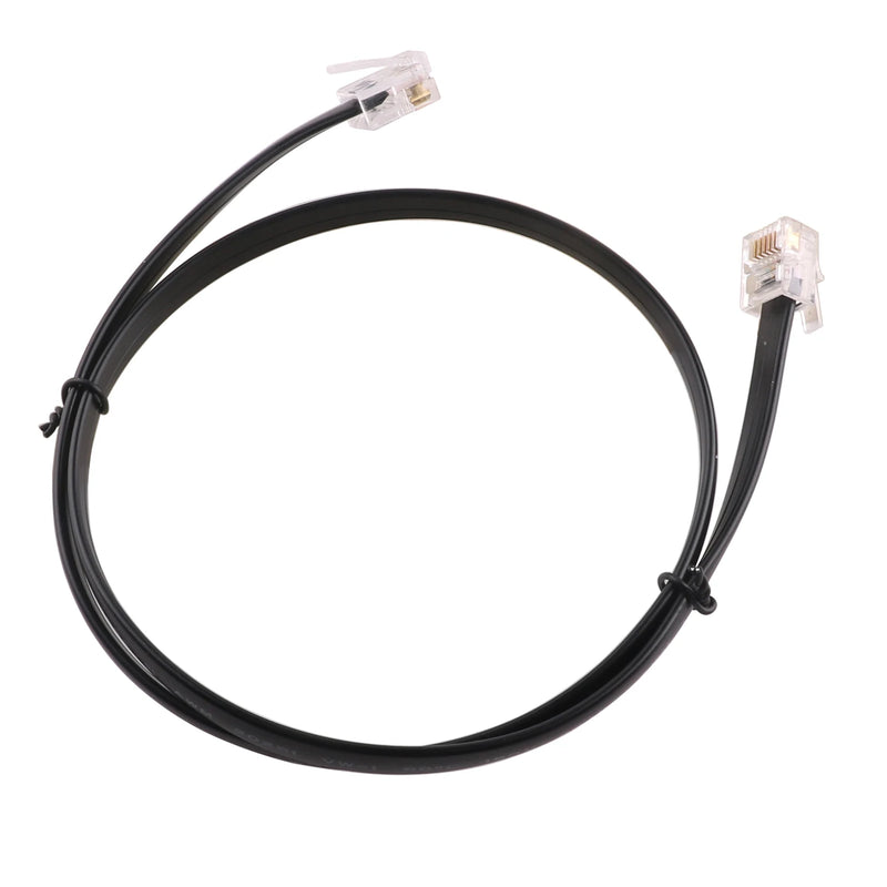 RJ11 RJ12 6P6C Data Straight Cable , Male to Male Modular Data Cord Wiring Pinout Telephone Handset Voice Extension Cable