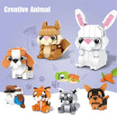 Cute Animal Assembly Building Blocks Set Small Particle Bricks Collection Fun Decoration Educational Holiday Gifts For Childrens