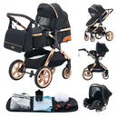 3-in-1 baby pram Travel system Lightweight pram from birth All-terrain baby pram Compact folding pram Summer