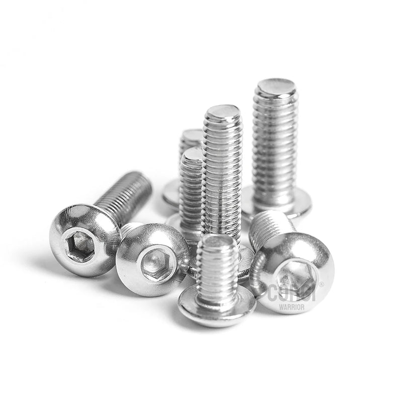 2200 Hex Button Socket Head Screws Set M1.6 M2 M2.5 M3 M4 M5 M6 M8 304 Stainless Steel Allen Round Head Cap UNC Bolts Nut Kit