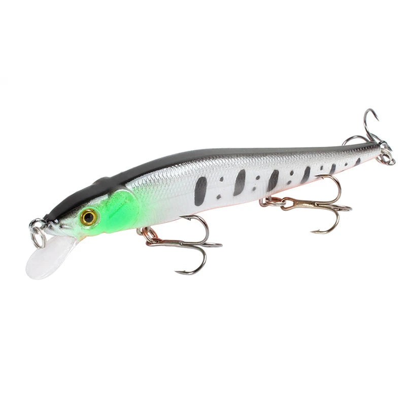 1pcs Fishing Lure 11.5cm/14g Minnow Crankbait Wobblers 3D Eyes Perch Artificial Bait Pike Carp Bait Swim Bait Fishing Pesca