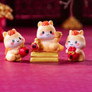 1PC 2026 New Year Figurines Miniatures Cartoon Lucky Horse Micro Landscape Ornaments Home Desk Decorations Room Decor Gift