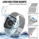 Magnetic Loop Strap For Apple Watch Band 44mm 40mm 45mm 41mm 38mm 42mm 44 45 mm Metal correa bracelet iWatch 3 4 5 6 se 7 band