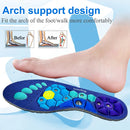 Acupressure Magnetic Insoles Foot Massage Orthopedic Insoles For Men Women Breathable  Arch Support Relieve Tired Shoe Inserts