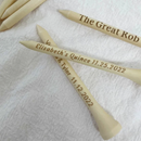 Personalized Golf Tees Custom Engraved Golf Tees Wooden Ball Stud Wedding Gift Favors Father's Day Gift Natural Wood