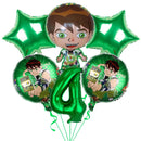 Ben-10 Party Decoration Balloon Cartoon Huge Boy Round 18 inch Balloon Birthday Party Supplies Kids Favor Baby Shower Gift