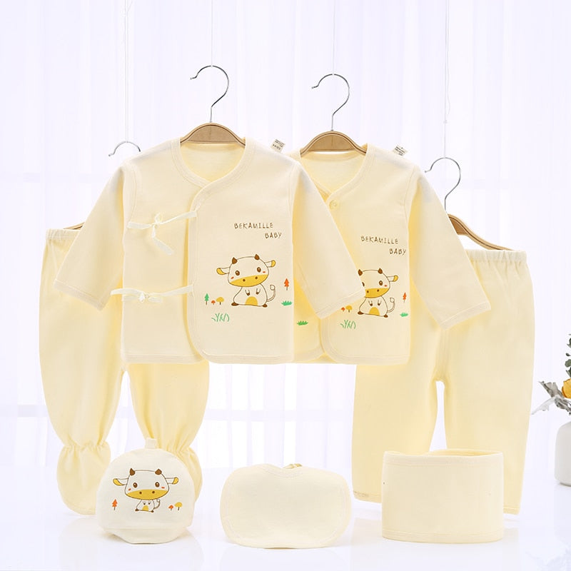 Newborn Clothing Suits Baby toddler Cotton Set for Girls Boys pink blue yellow