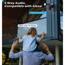 ieGeek Floodlight Camera Outdoor, 2K Wired Home Smart Security Cameras, 2.4G WiFi Flood Light Camera with Motion Sensor