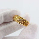 Golden Rings for Men and Women Vintage Dragon Phoenix Couple Lovers Adjustable Ring Wedding Party Birthday Gift Anillos De Bodas